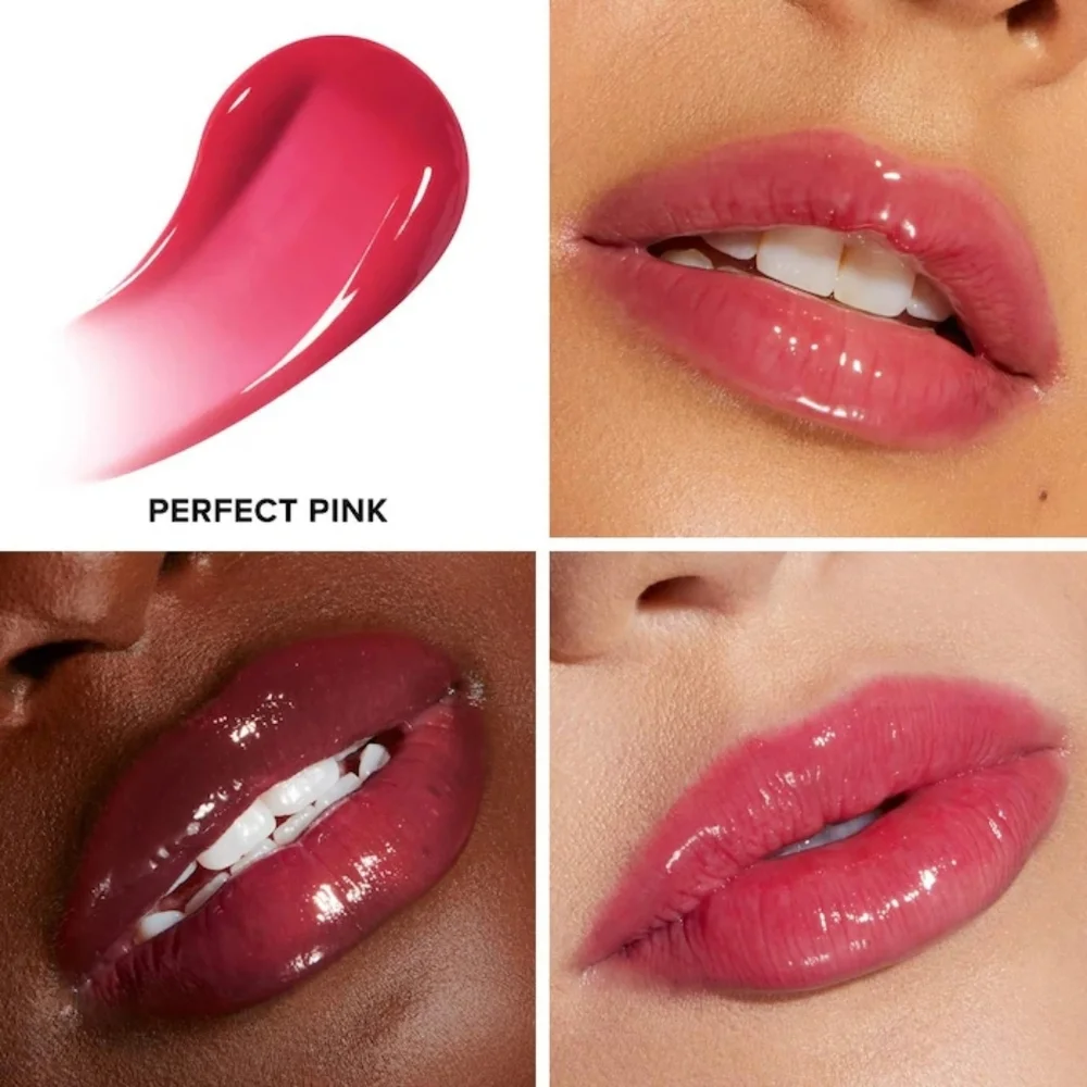 Perfect Pink Too Faced Lip Injection Extreme Plumping Clicks Lip Gloss Brand New